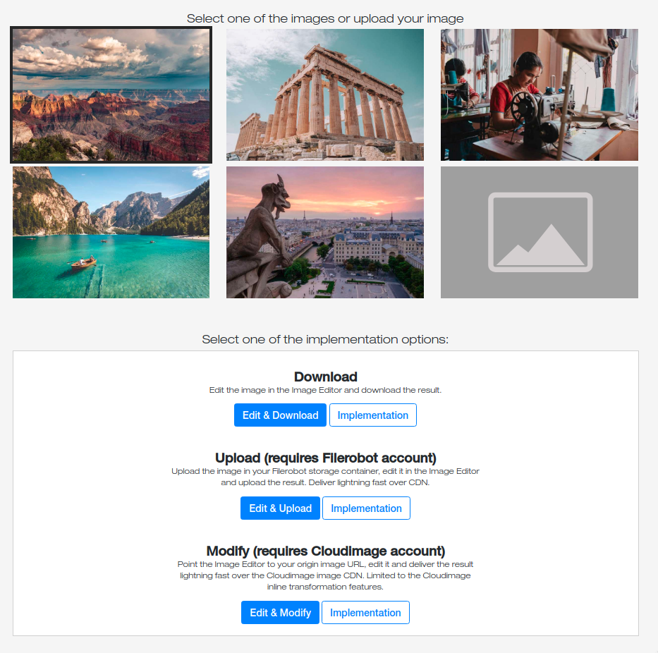 Filerobot Image Editor gallery image