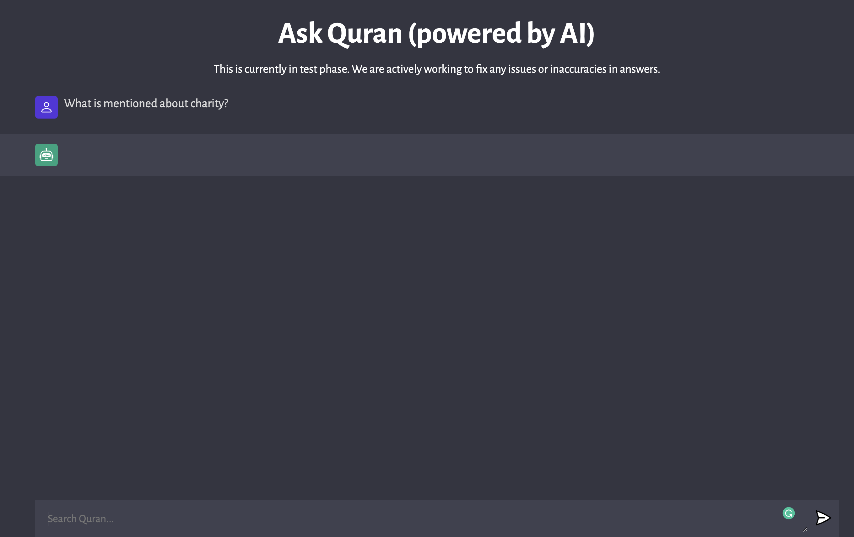 Media Hỏi Kinh Qur'an - Tìm kiếm và tài liệu tham khảo AI từ Kinh Qur'an 2