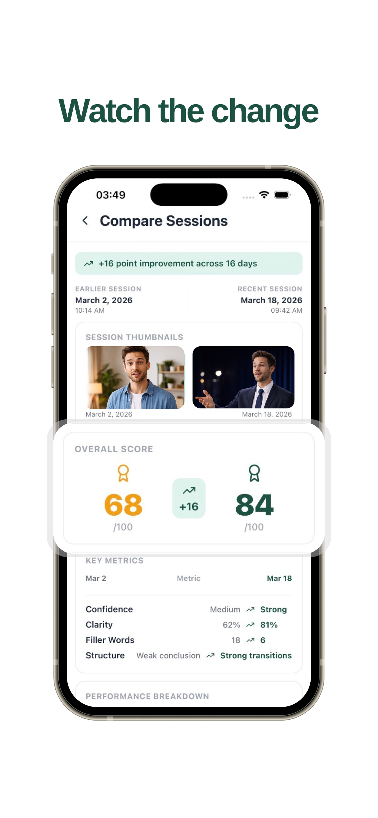 PubSpeak AI: Public Speaking AI Coach - Screenshot 2 showing product features and functionality