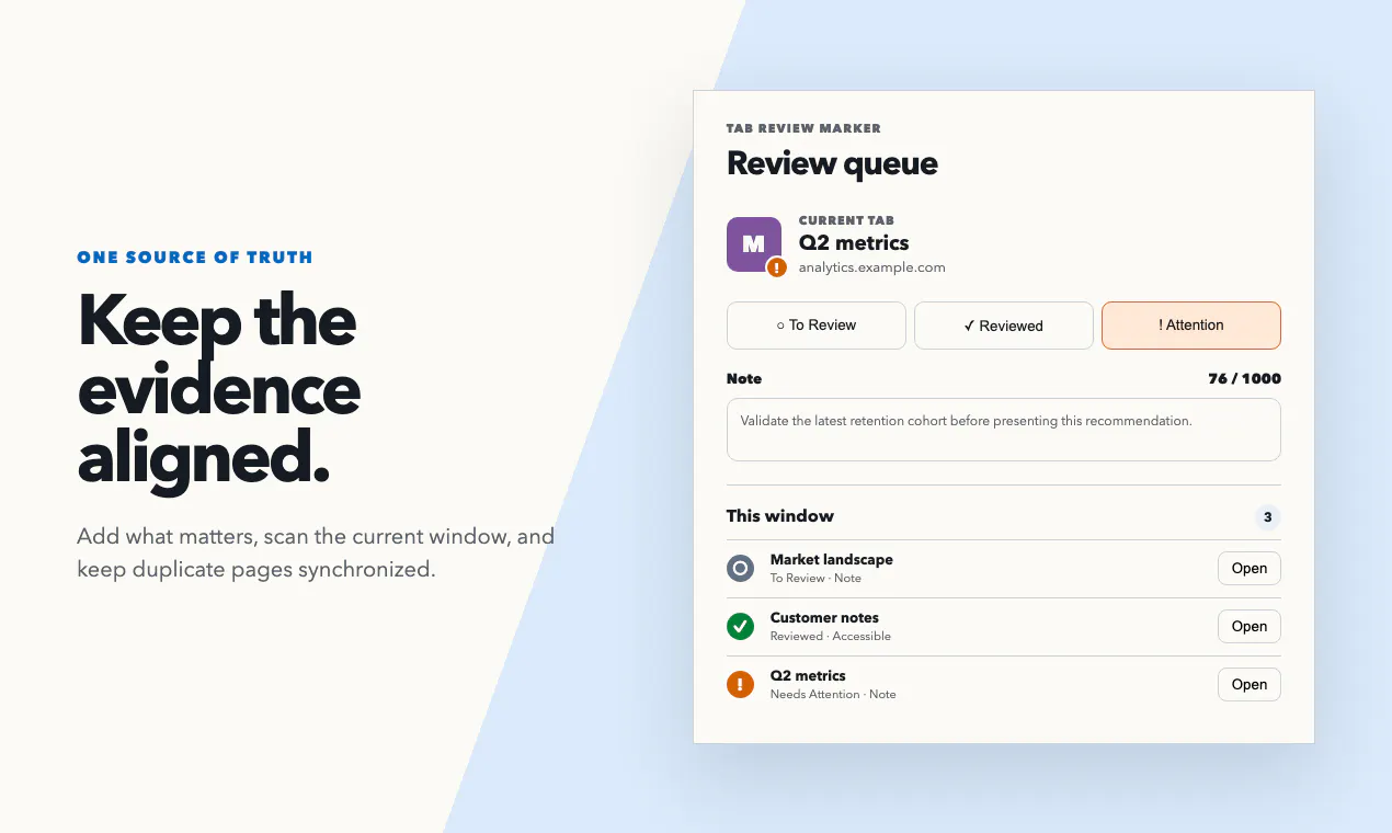 Tab Review Marker 截图 4