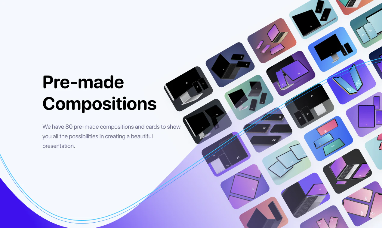 Angle 3 Mockups 100 vector mockups for Figma, Sketch