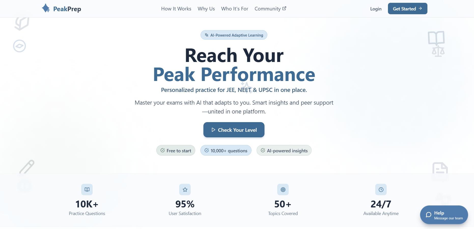 PeakPrep gallery image