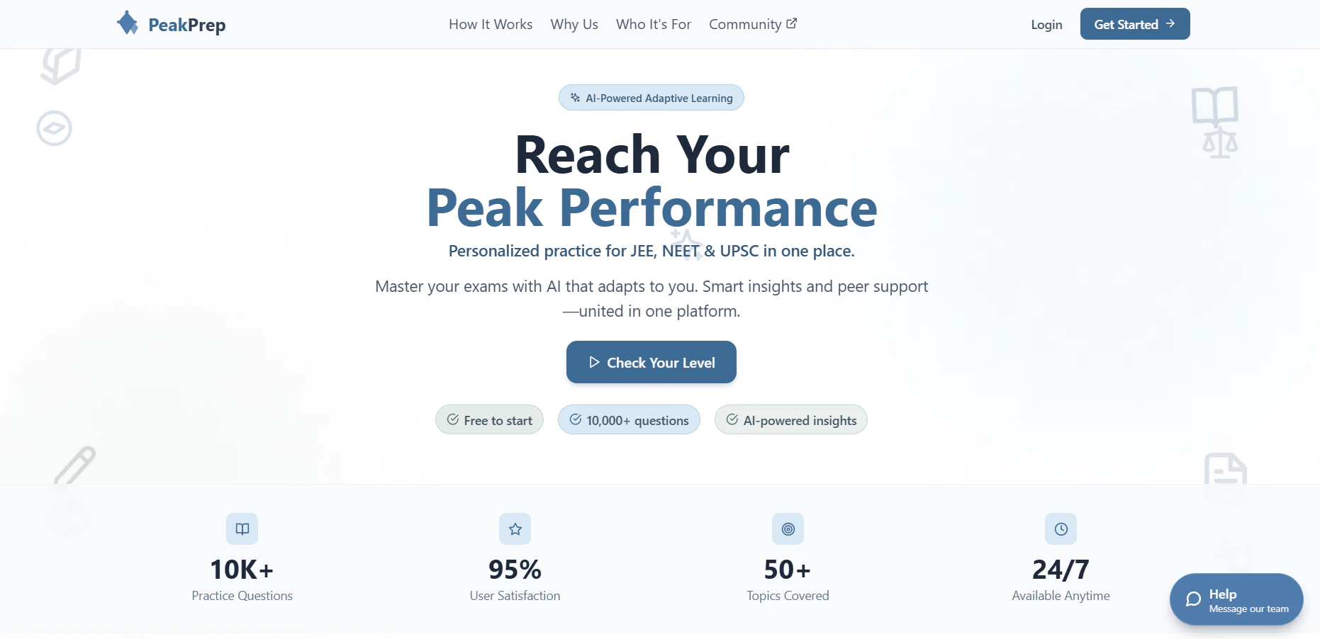 PeakPrep 대표 미리보기