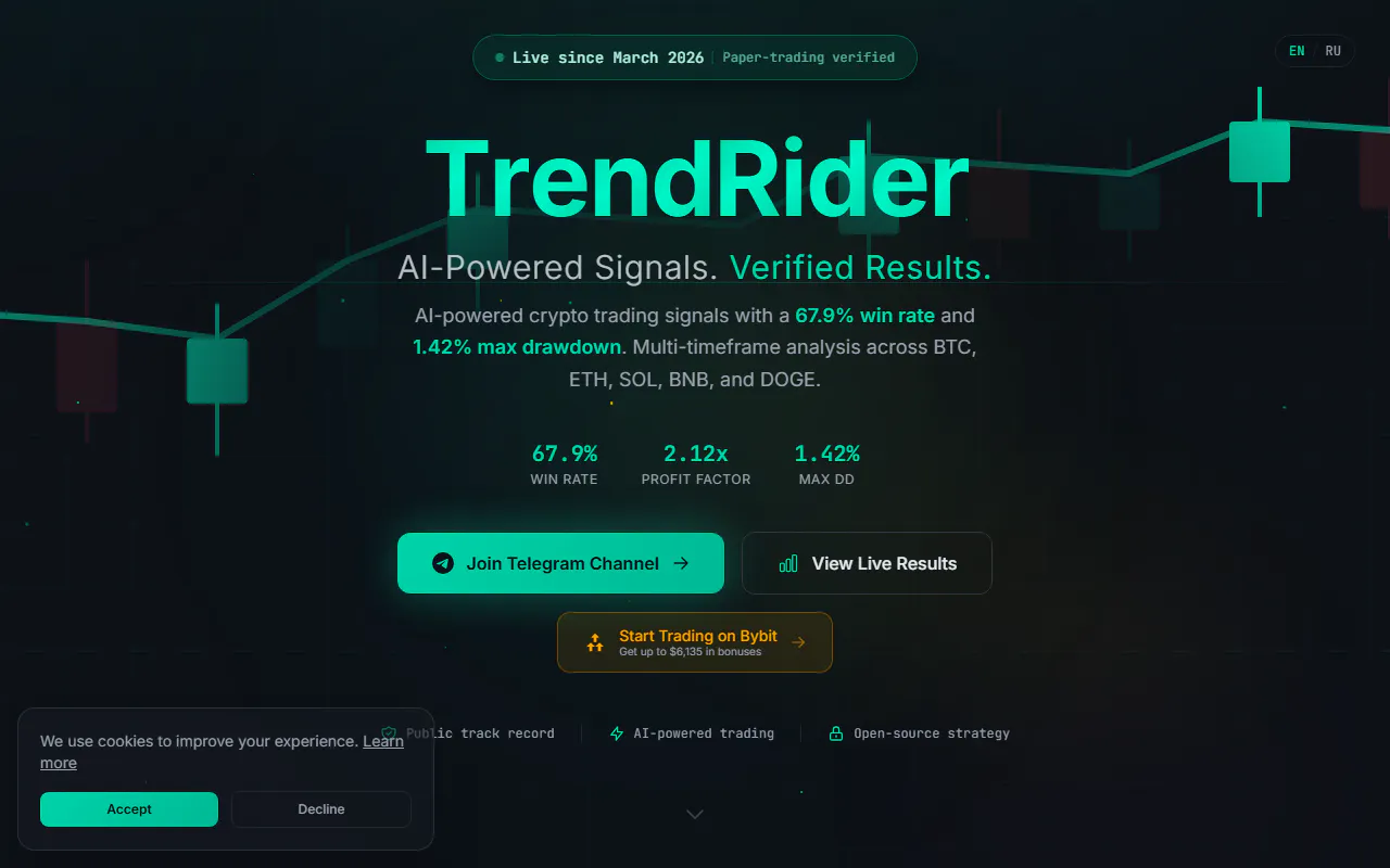 TrendRider 제품 배너