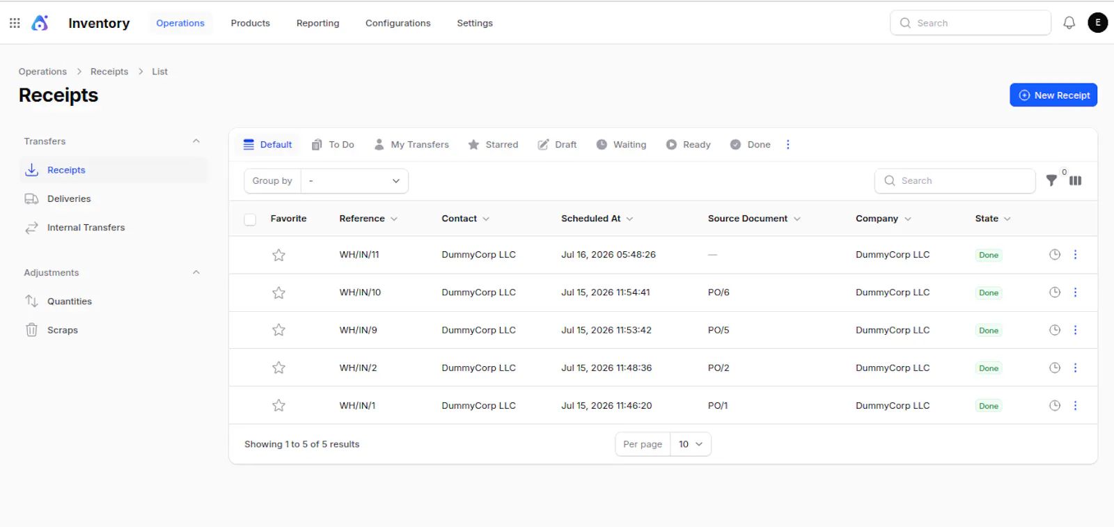 Aureus ERP screenshot 4