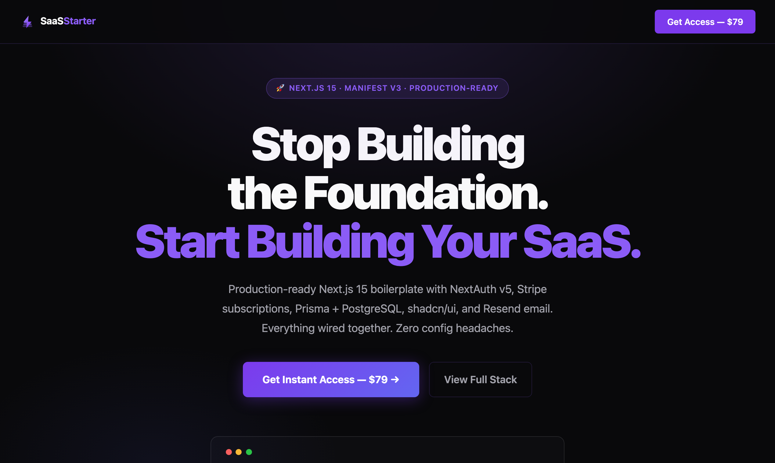 Next.js SaaS Boilerplate gallery image