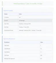 Online Work Experience Calculator gallery image