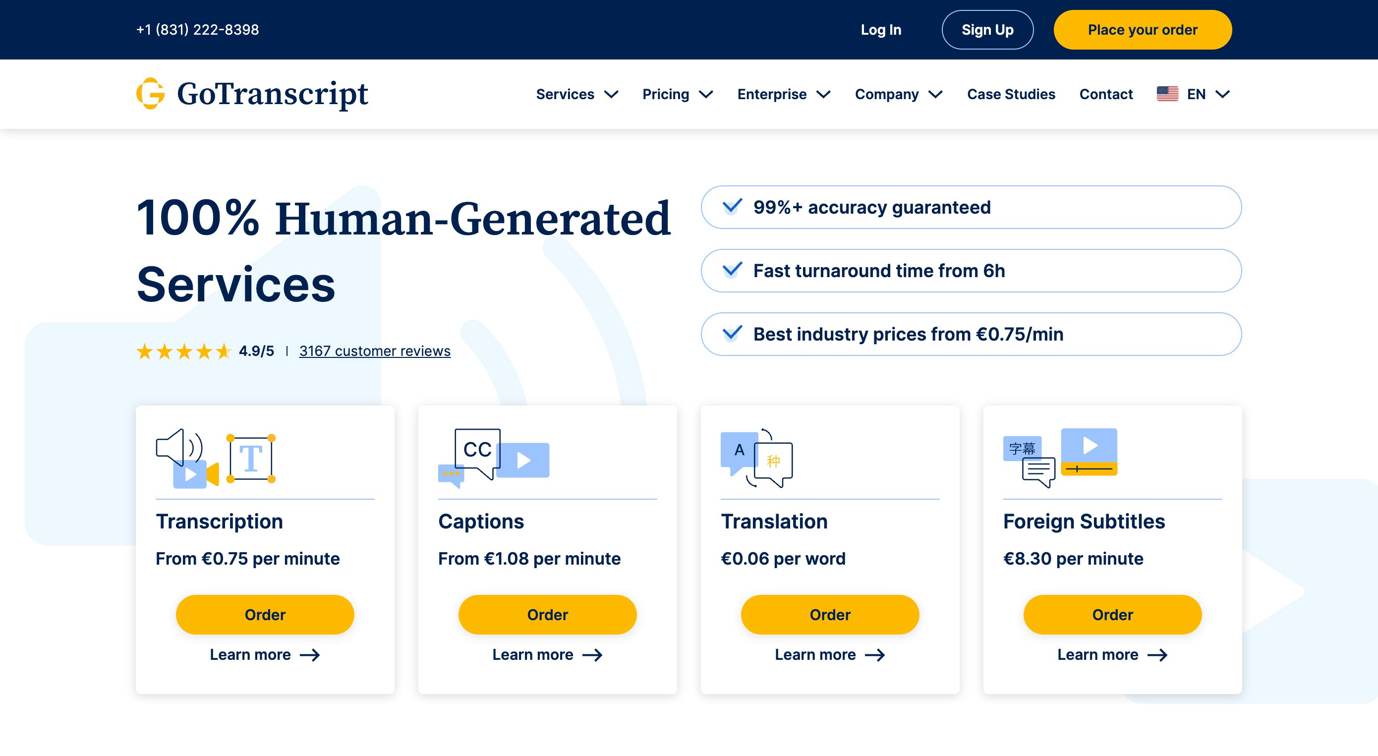 Servicio de transcripción y traducción media 1