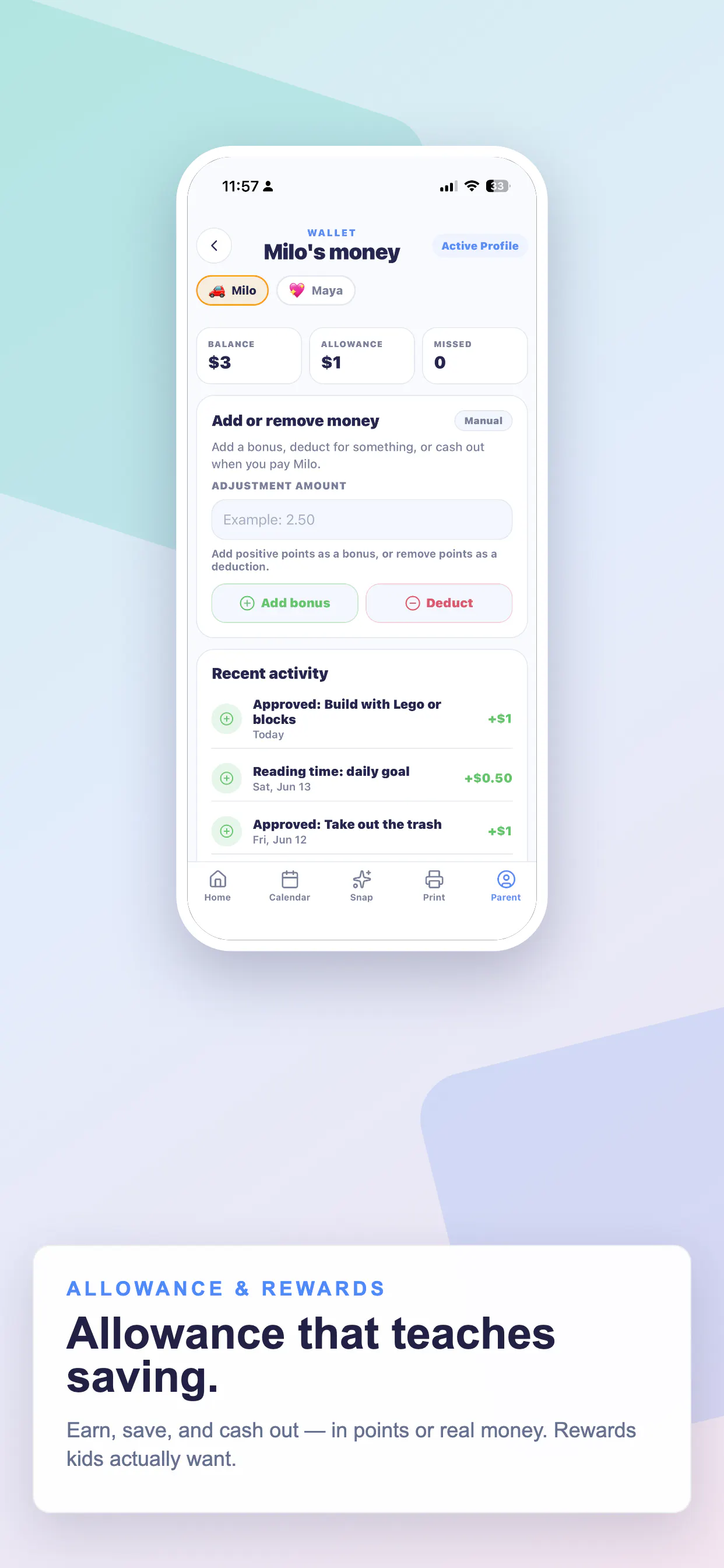 MiloMint screenshot