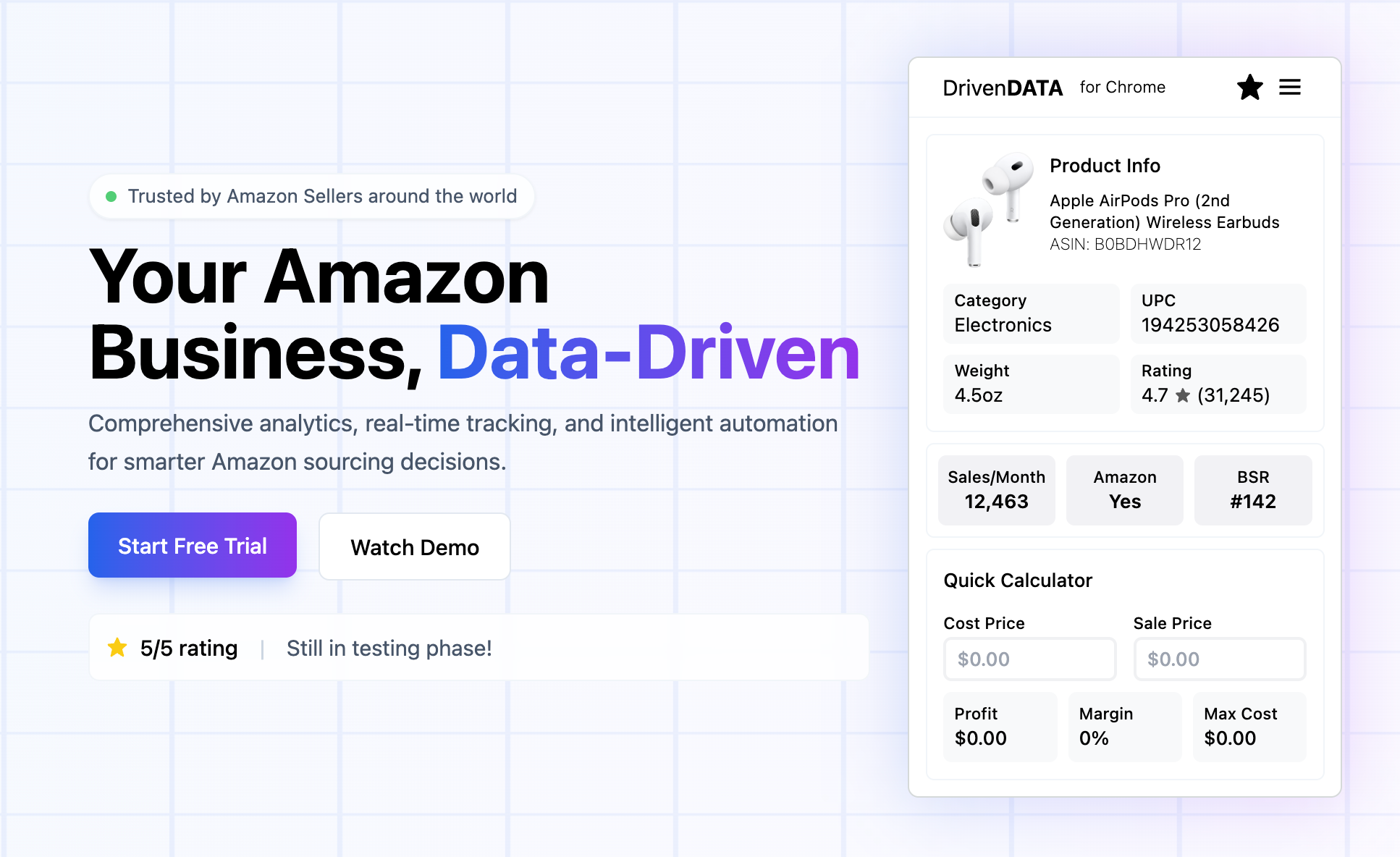 Водитель - Amazon Analytics & Sourcing Intelligence Platform медиа 1