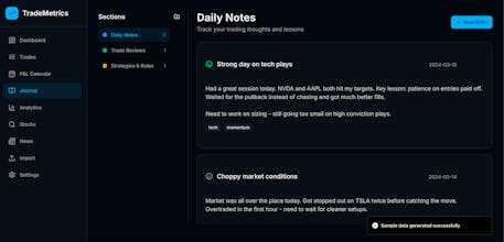 TradeMetricX gallery image