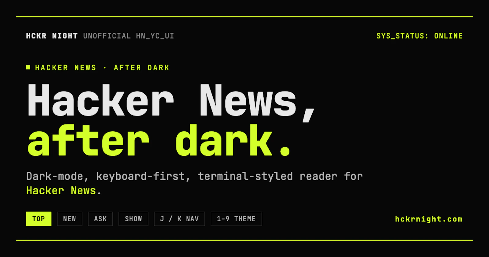 HCKR NIGHT screenshot 1