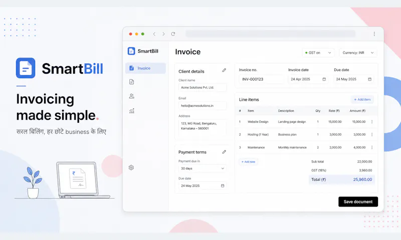 Smart Bill Maker  screenshot 2