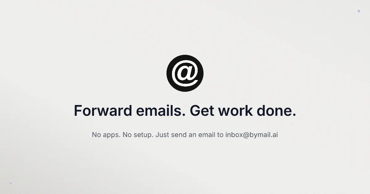 ByMail.ai のプロダクトバナー