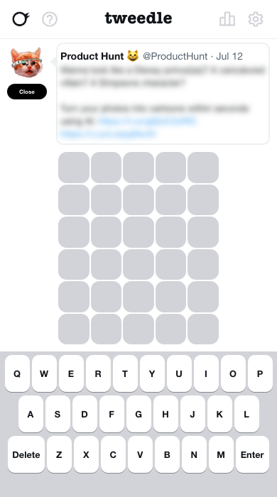 Tweedle - Twitter'da profiller ve tweetler için bir Wordle oyunu! medya 2