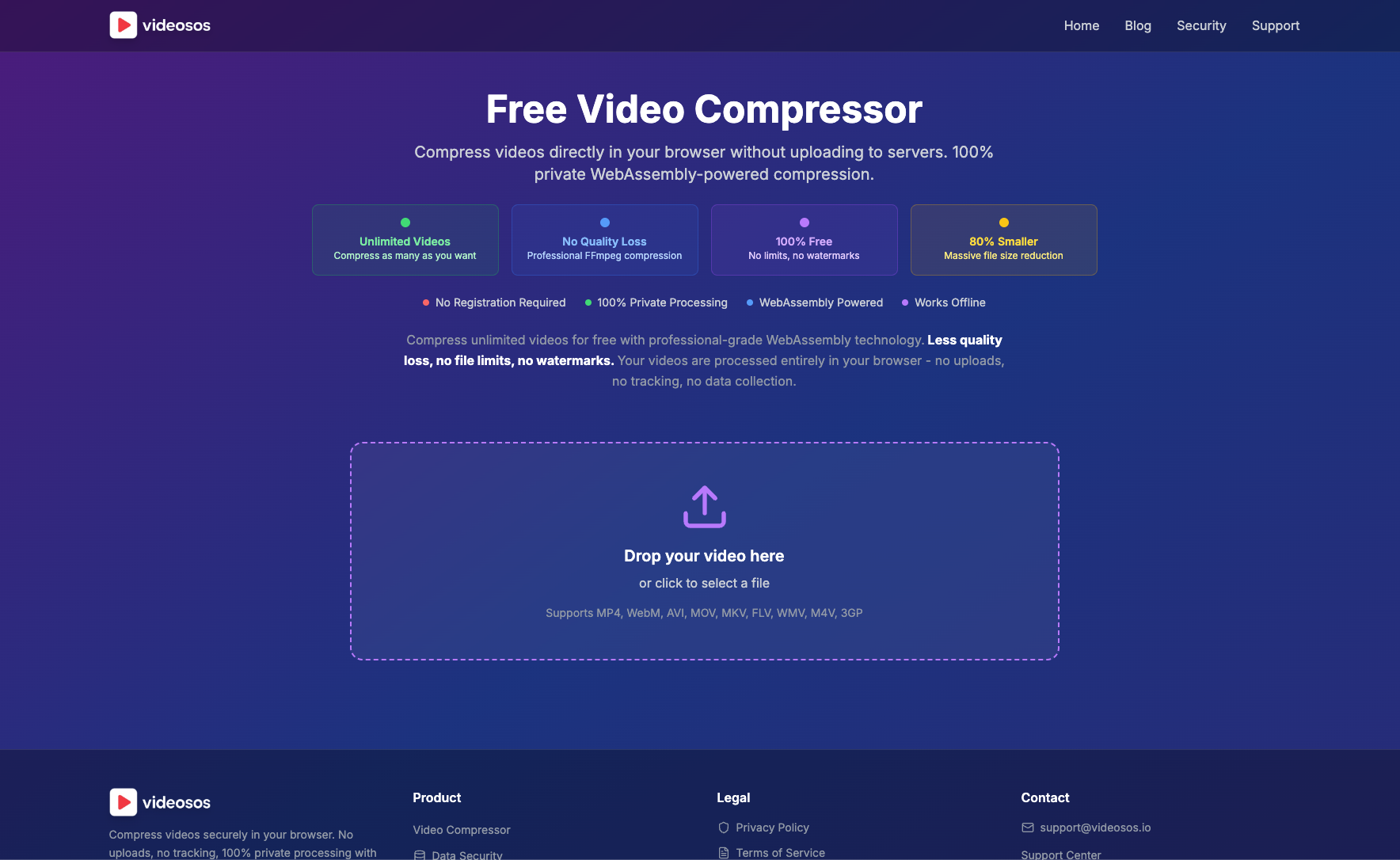 Video - Compressione video senza server |Funziona sul tuo browser |Gratuito media 1