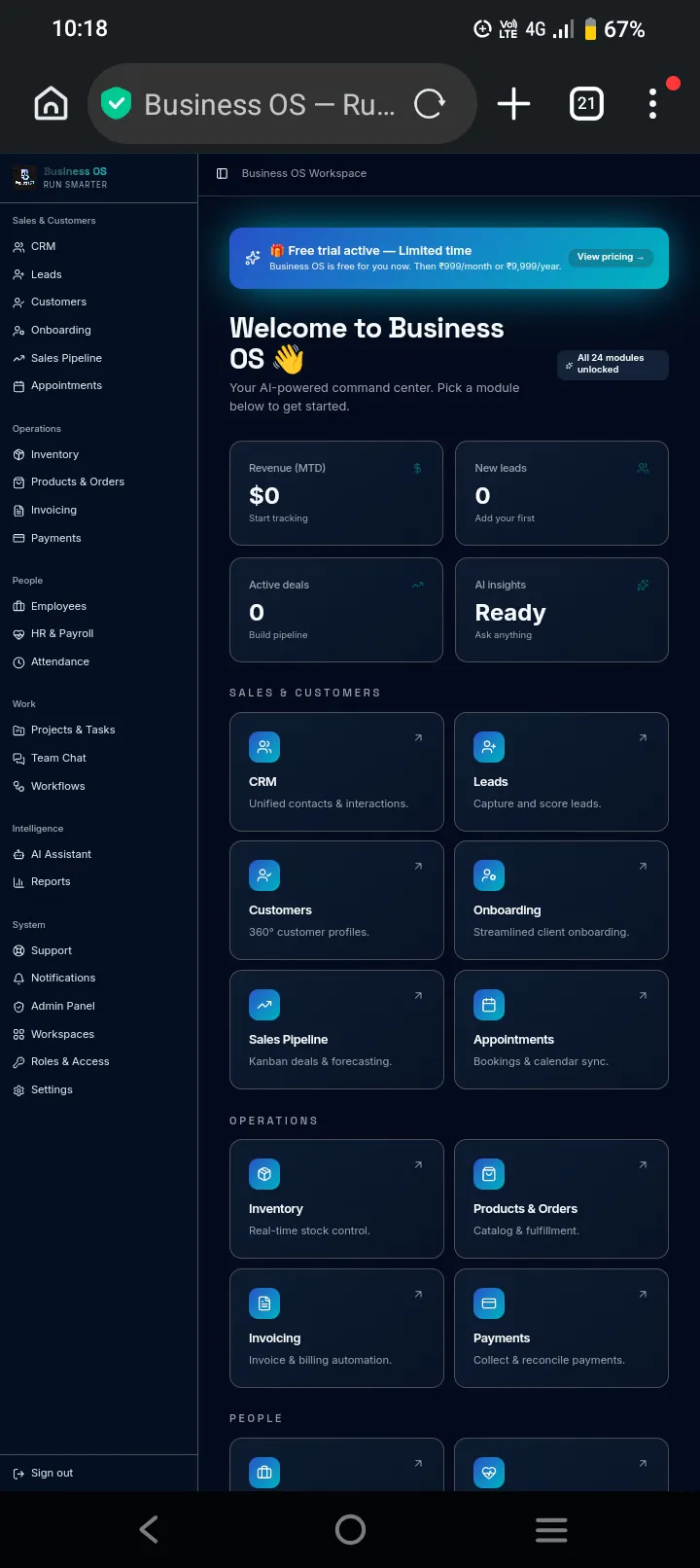 Business OS — Run Your Business.Smarter. gallery image