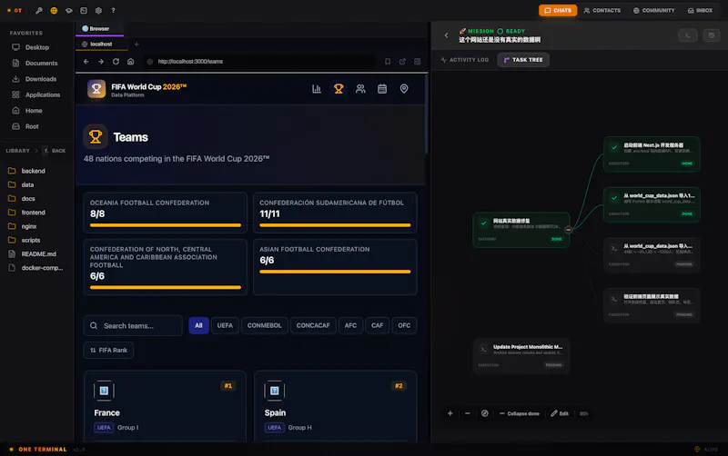 OneTerminal screenshot 2