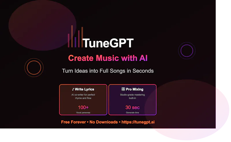 tunegpt.ai - AI music Generator screenshot 1