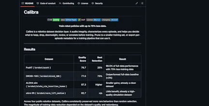 Calibra: Train with Less Data gallery image