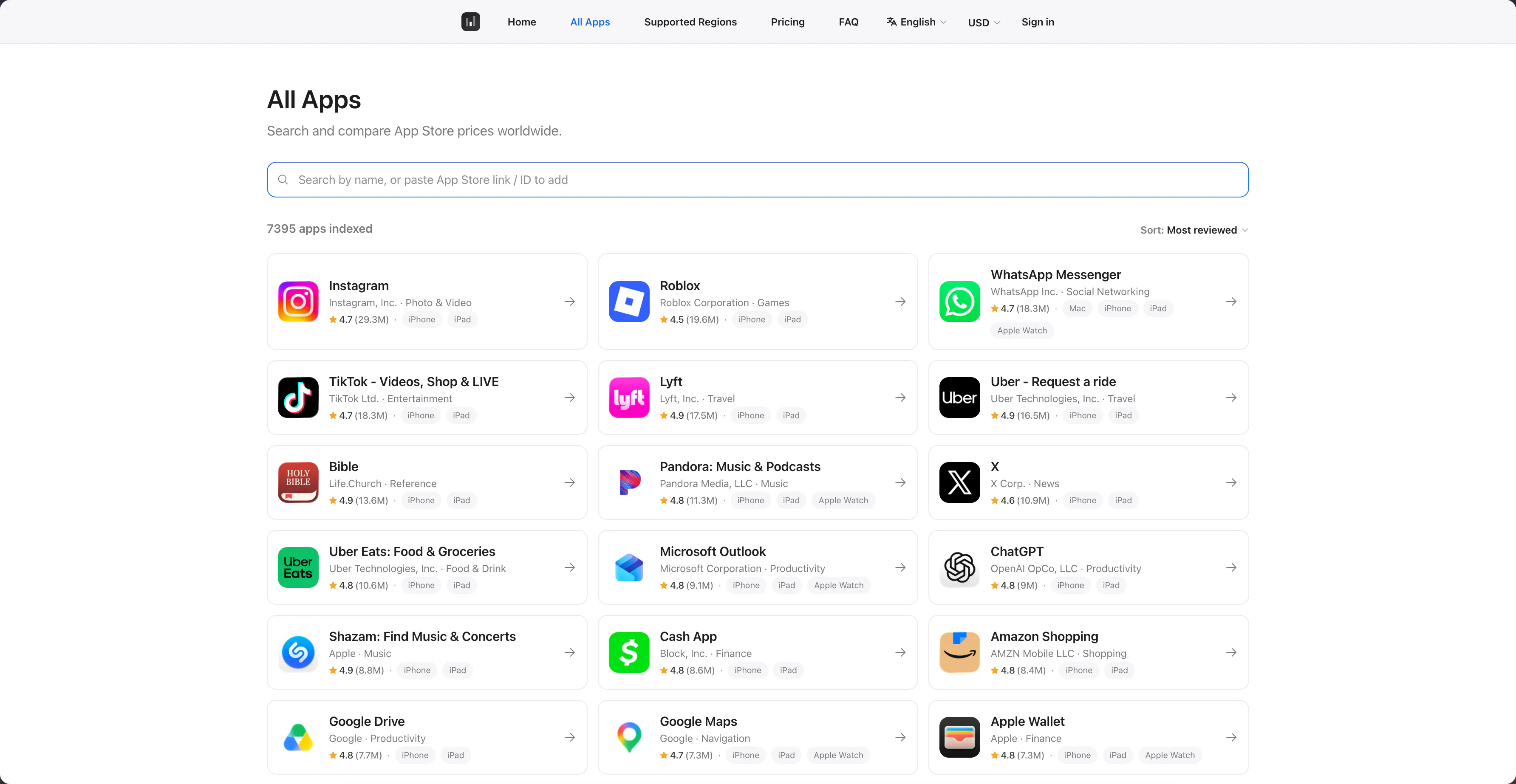Lowest App Price gallery image