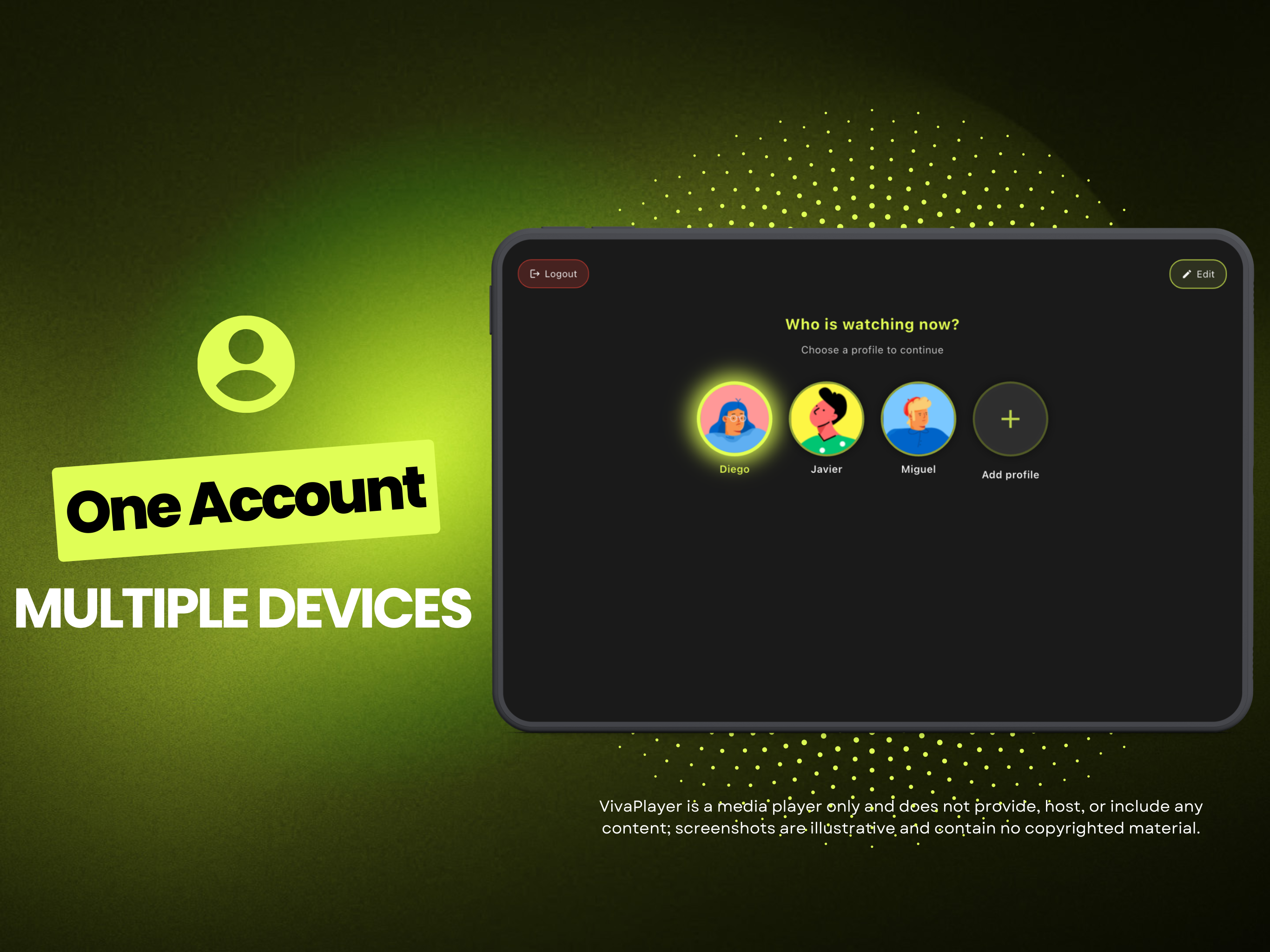 VivaPlayer™ - Screenshot 2 showing product features and functionality