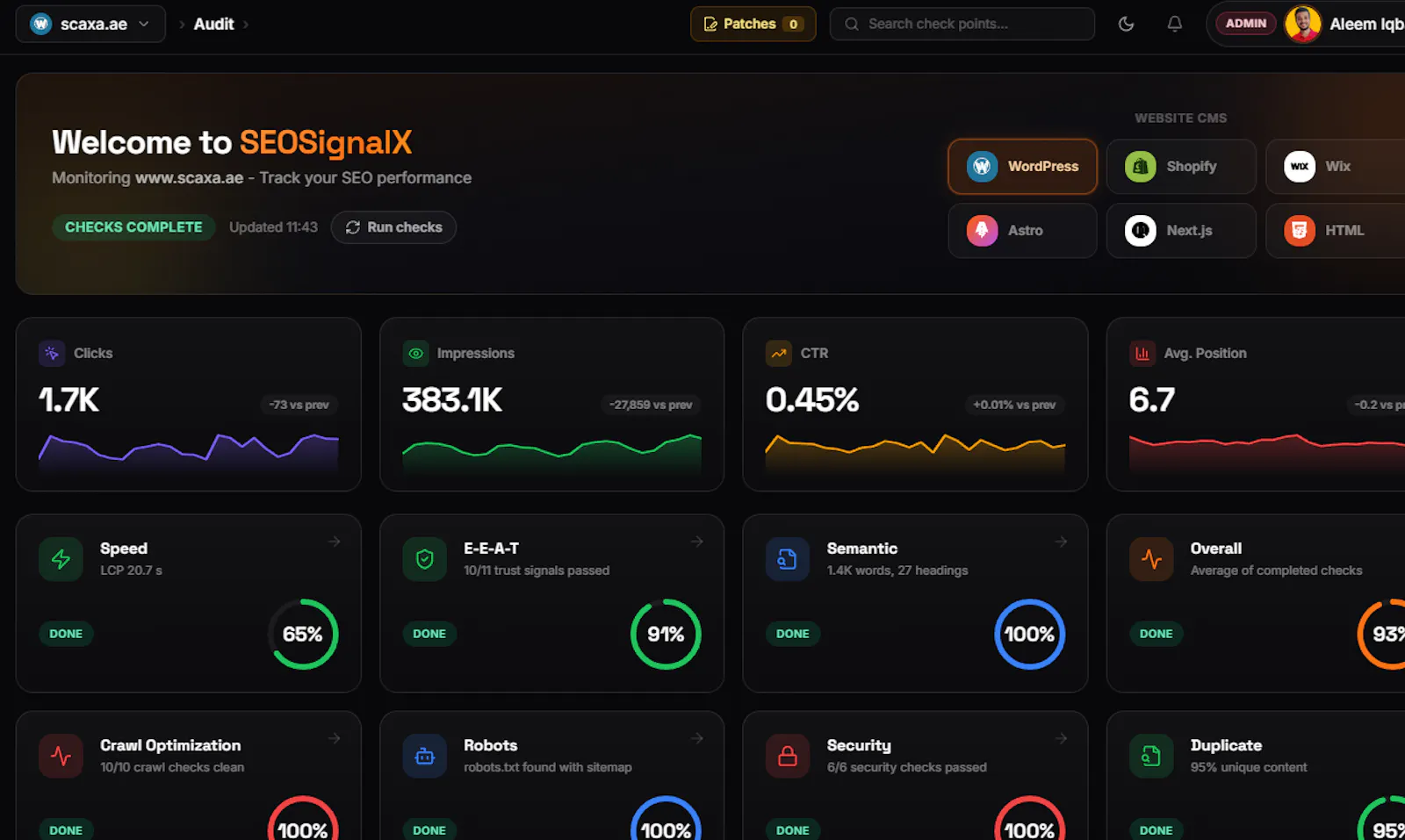 SEOSignalX screenshot 1
