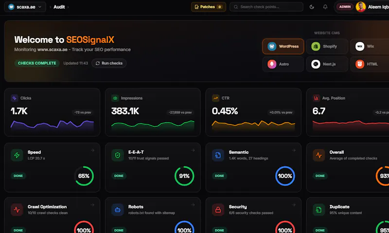 SEOSignalX screenshot 1