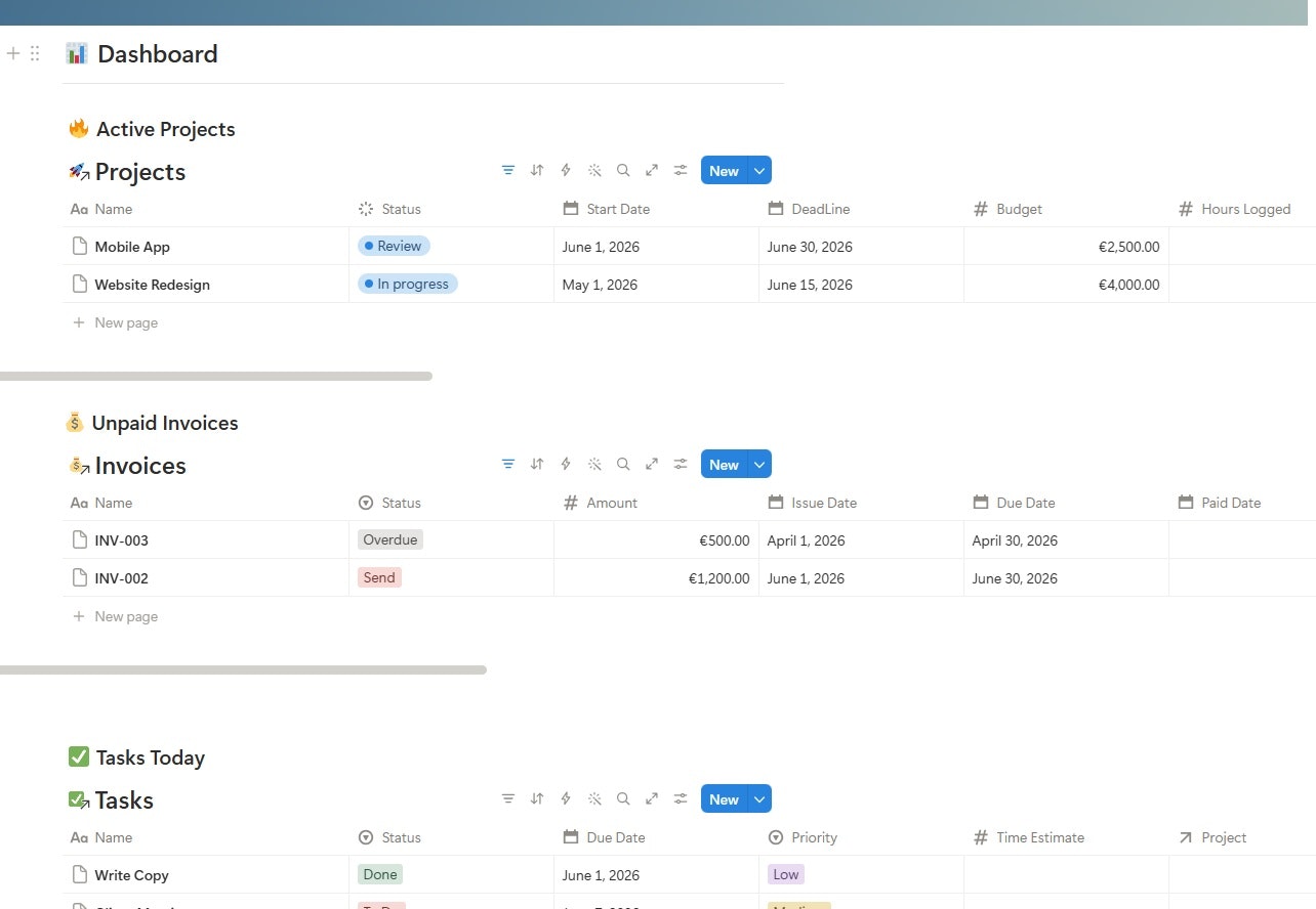 Freelancer OS gallery image