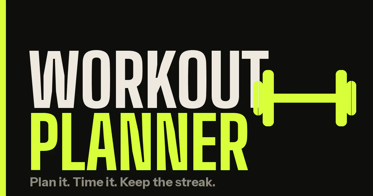 Workout Planner gallery image