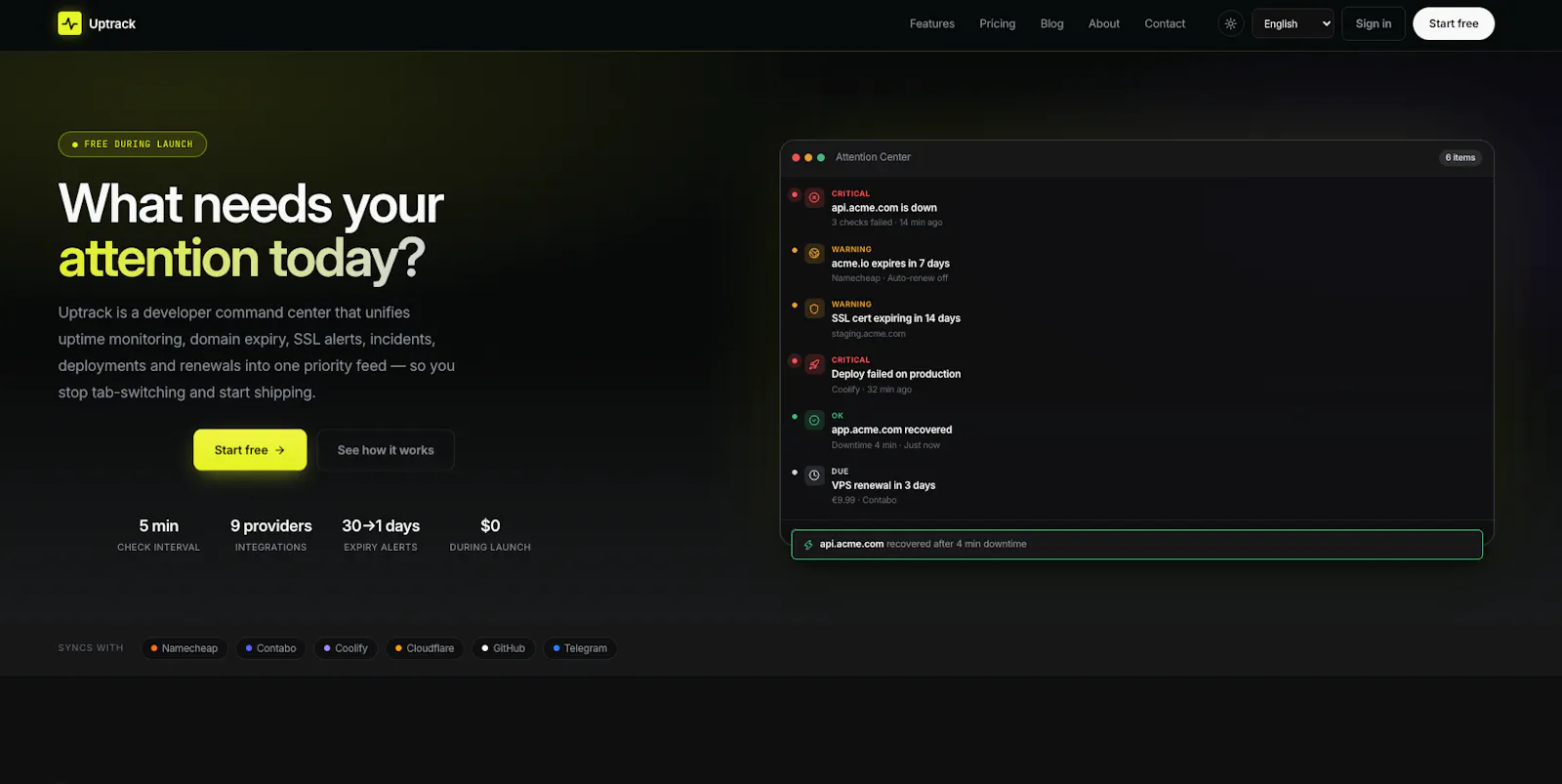 Uptrack screenshot 1