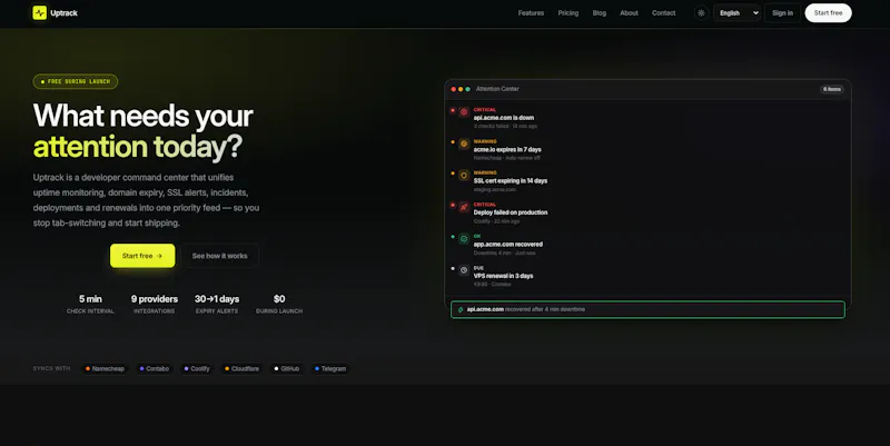 Uptrack screenshot 1