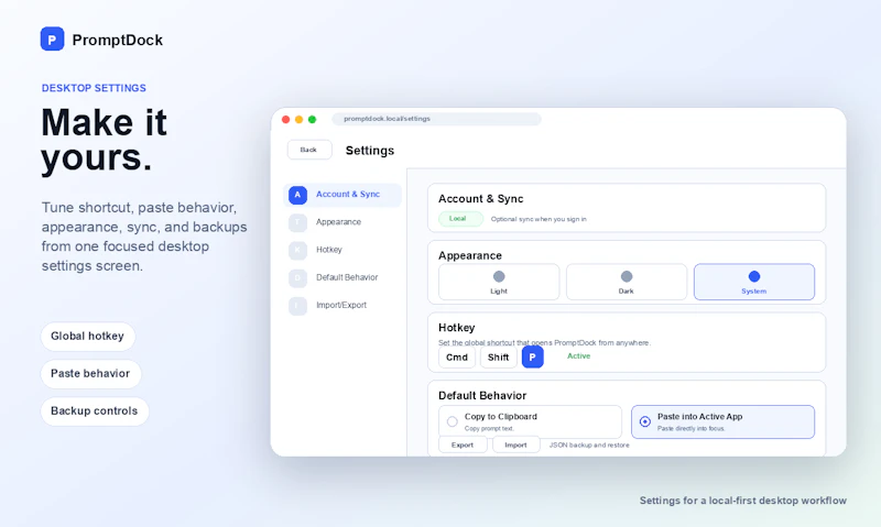 PromptDock screenshot 5