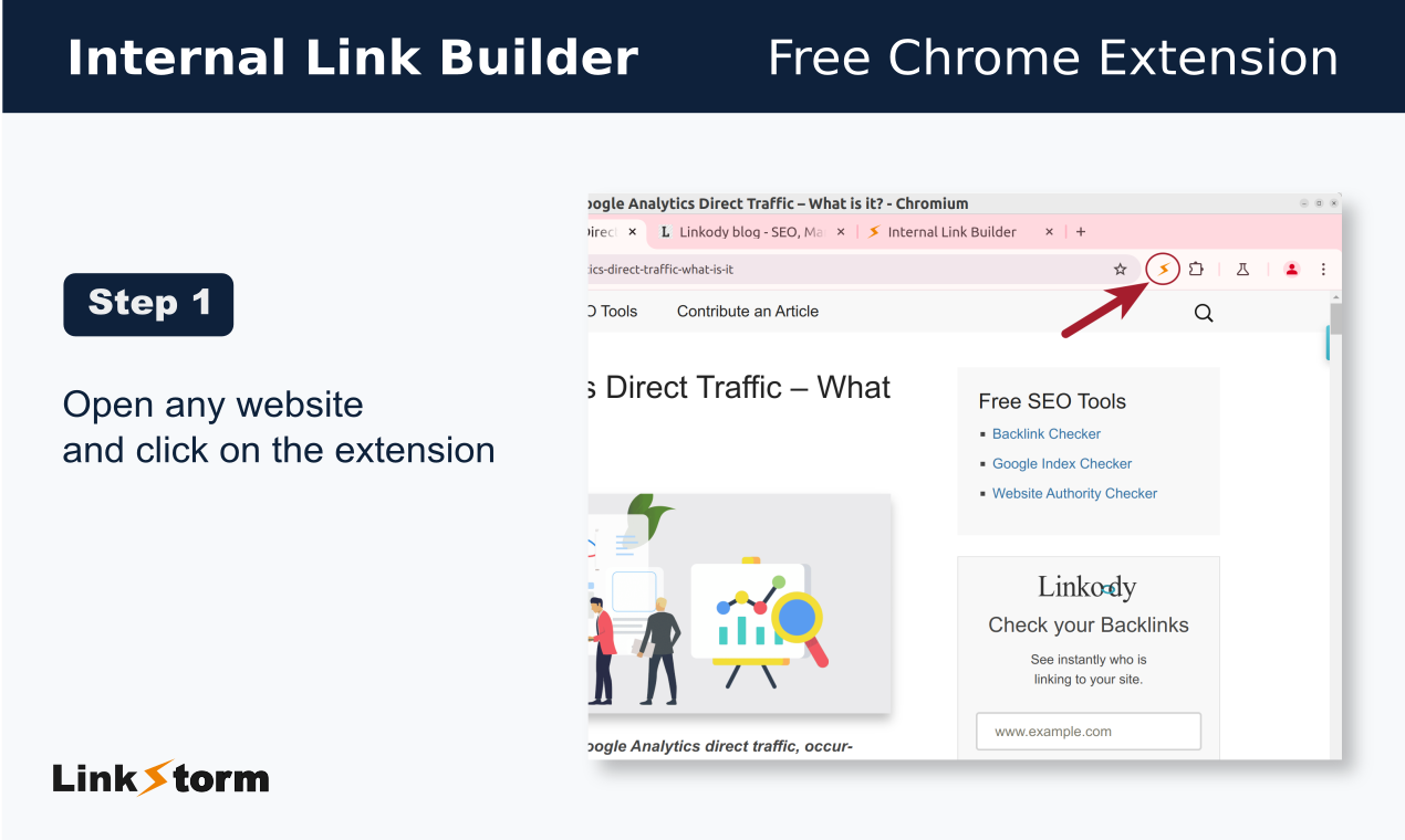 Internal Link Builder - Find internal link opportunities (free Chrome extension) media 2