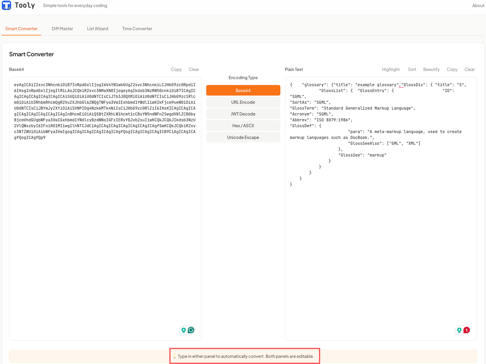 Tooly - Screenshot 4 showing product features and functionality