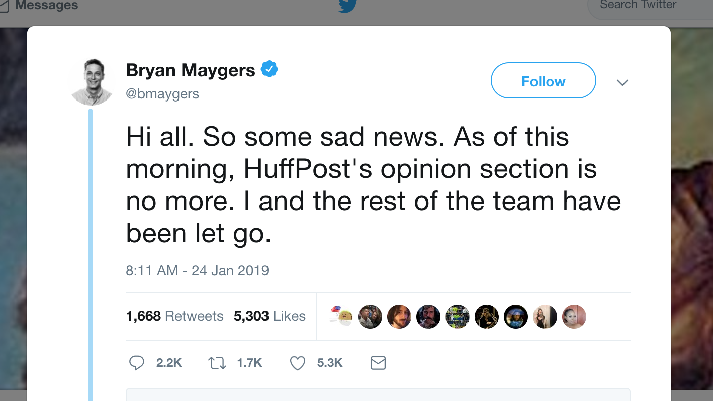 Hire Newly Laid-Off Huffington Post Editors gallery image