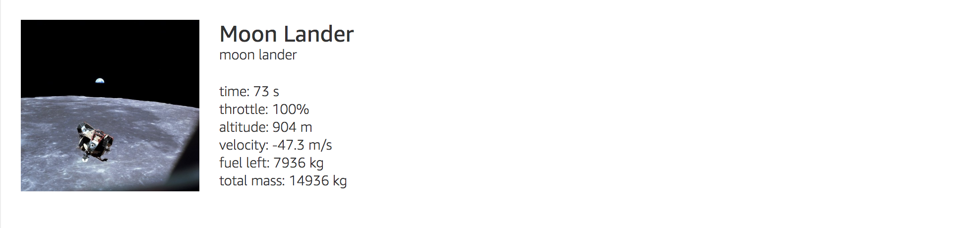 Alexa, launch Moon Lander gallery image