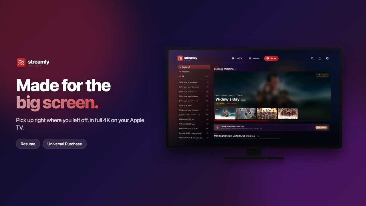 Streamly: IPTV Player gallery image