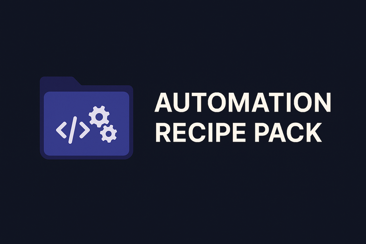 Automation Recipe Pack media 1