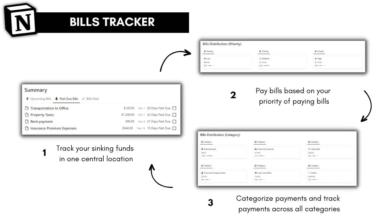 Notion Bills Tracker gallery image