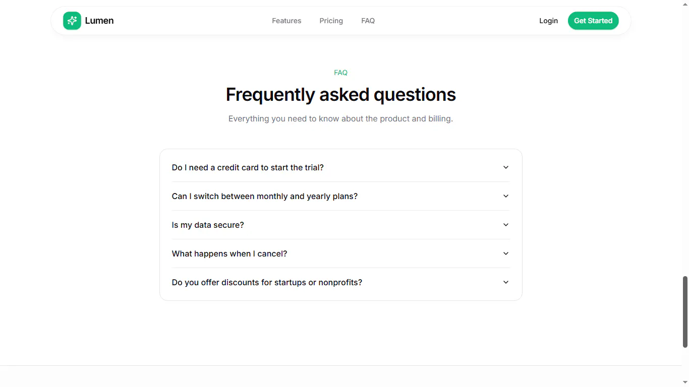 Lumen SaaS Boilerplate gallery image
