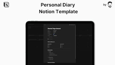 Personal Diary Notion Template gallery image