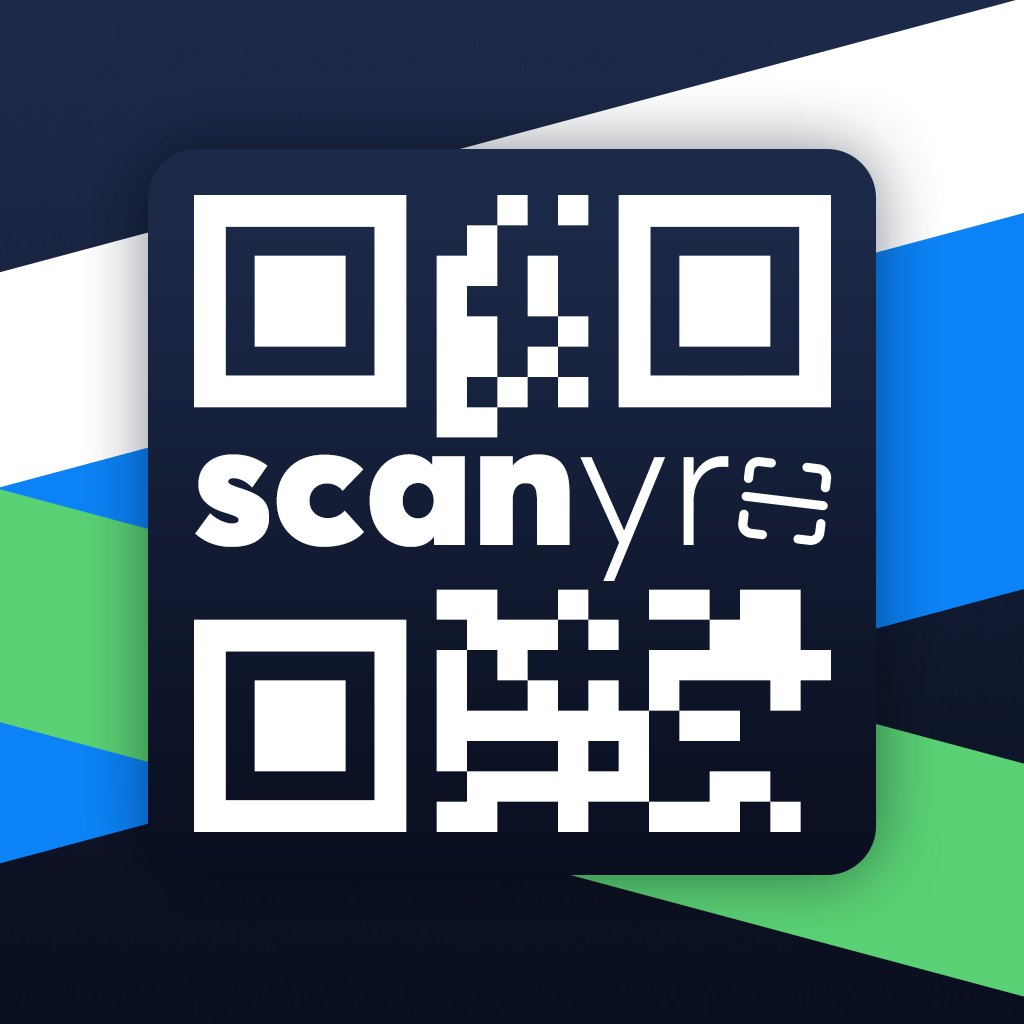 QR & OCR Scanner - Scanyro - Product Hunt launch logo and brand identity