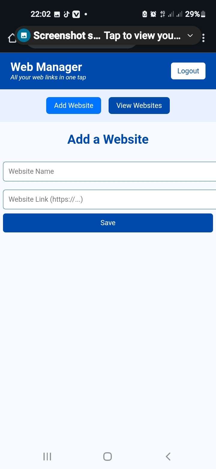 Web Manager  gallery image