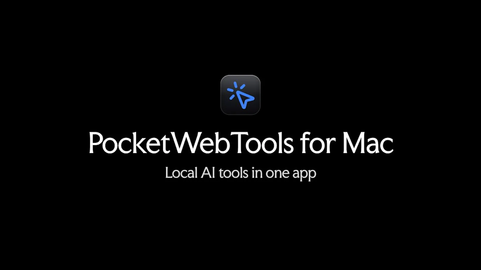 PocketWebTools for Mac screenshot 1 (video preview)