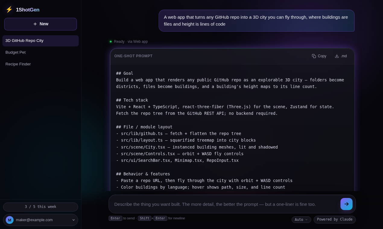 1ShotGen gallery image