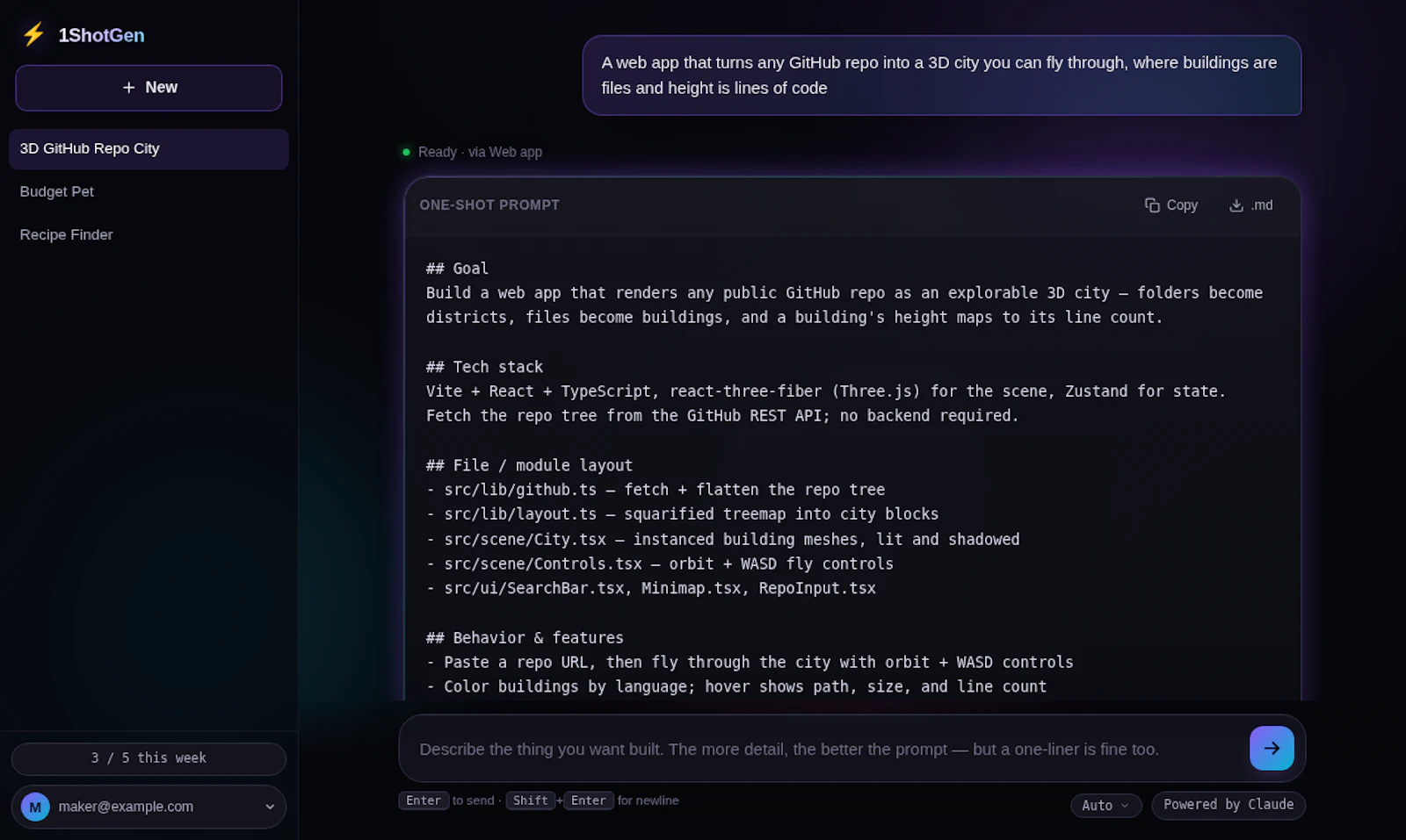 1ShotGen screenshot 4