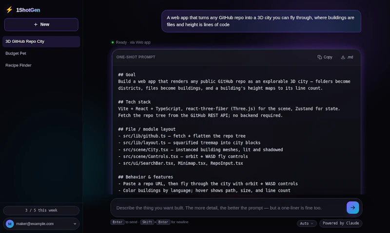 1ShotGen screenshot 4