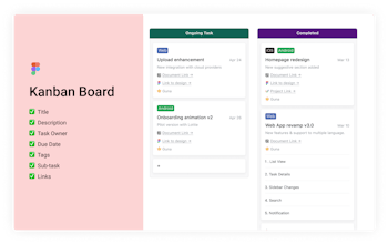 Kanban Board Inside Figma gallery image