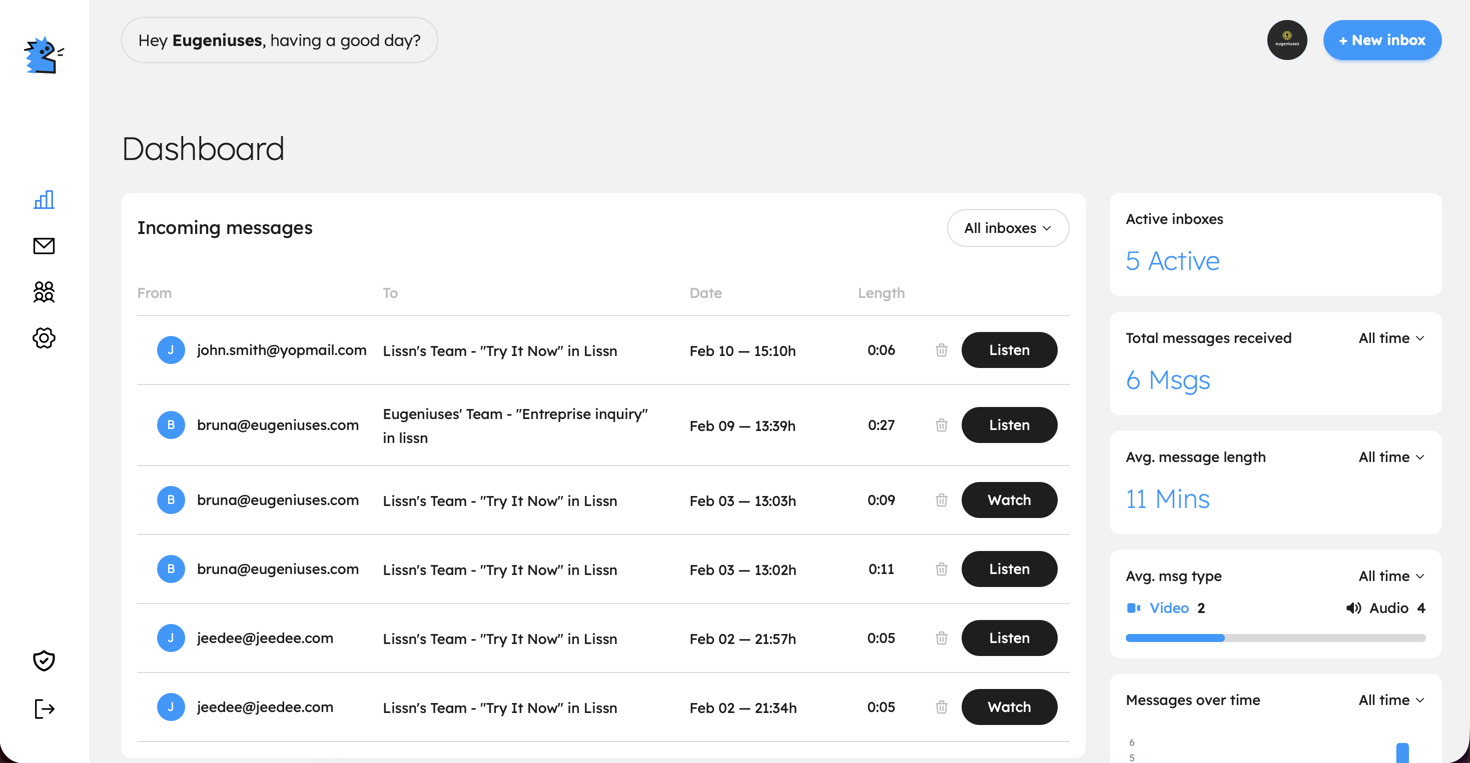 Lissn - Screenshot 3 showing product features and functionality